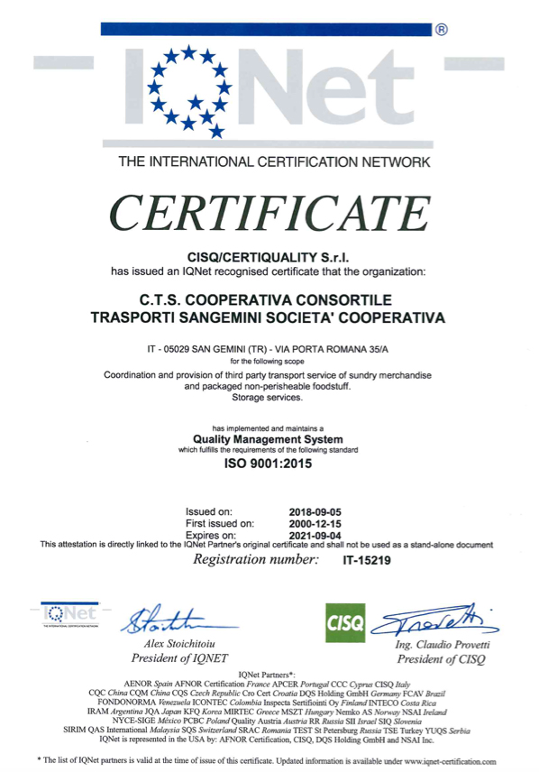 Certificazioni